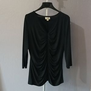 Blk Top with center ruching